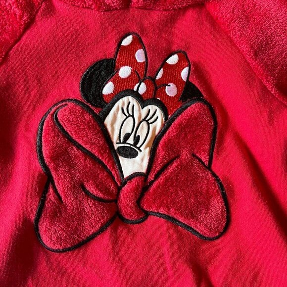 Disney Minnie Mouse Fuzzy Pullover Sweatshirt - Picture 2 of 5